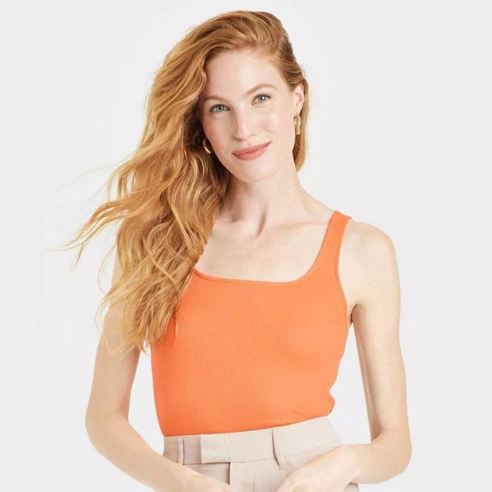 Kohl's SO Women Multi Colors & Sizes Square Neck Fitted Pack of 3 Tank Tops NWT - Picture 3 of 16